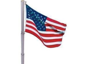 Collins Flag Pole Not Included Telescoping Flag Pole Kit - 21 ft Aluminum Made in America