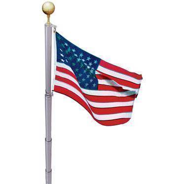Collins Flag Pole Not Included Telescoping Flag Pole Kit - 21 ft Aluminum Made in America