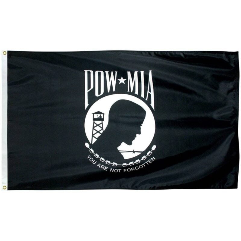 Eder Flag POW MIA Flag - Outdoor - 5' x 8' Poly-Max Flag (USA Made)