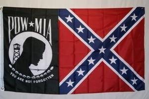vendor-unknown Flag POW MIA Flag Rebel Double-Sided 3 X 5 ft. Standard