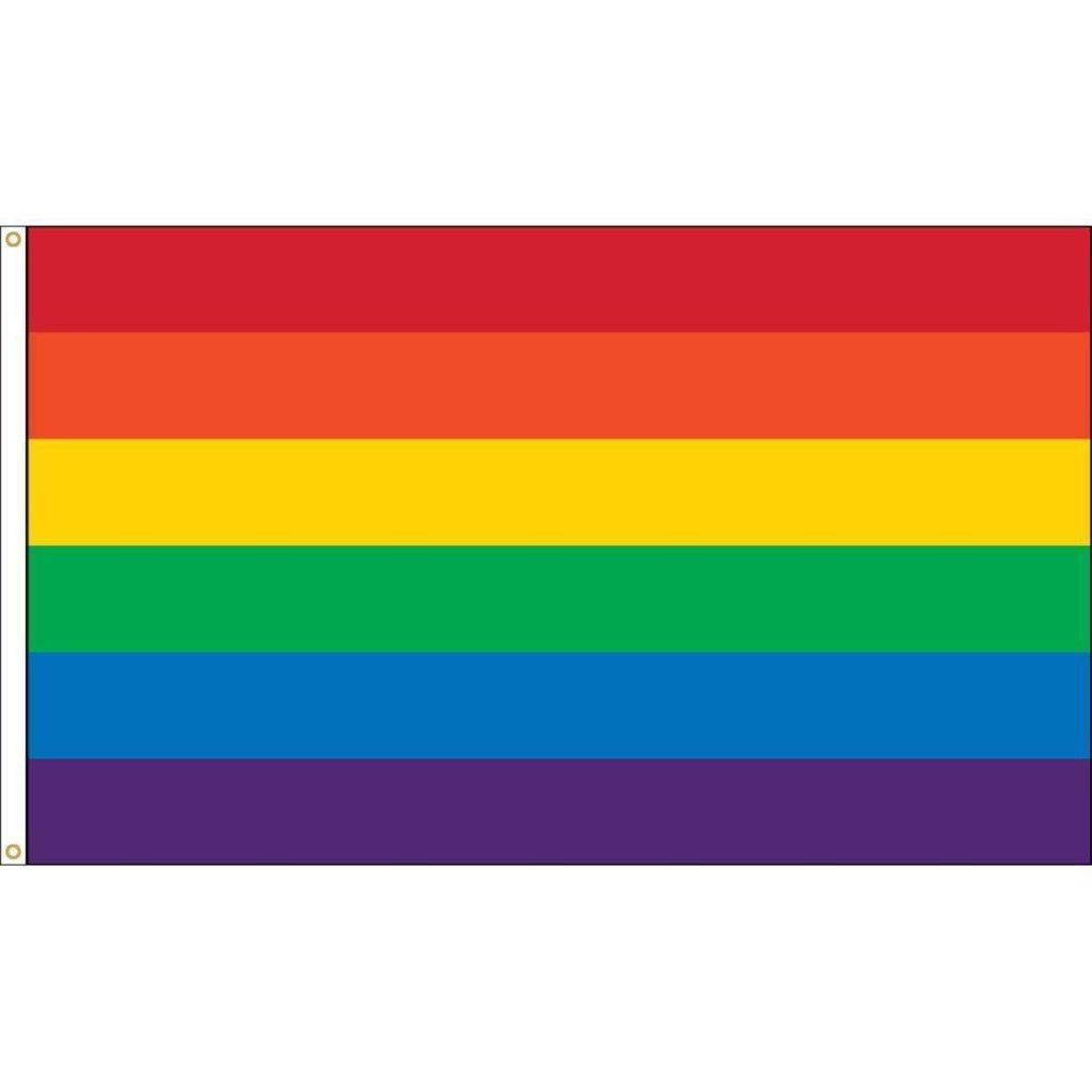vendor-unknown Flag Rainbow 5 x 8 Nylon Printed Flag (USA Made)