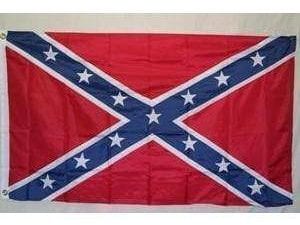 RU Flag Rebel Flag - Confederate Flag - Cotton  8 x 12 ft. with grommets
