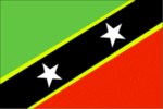 RU Flag St. Kitts & Nevis Flag 4x6 inch on a stick