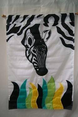 vendor-unknown Flag Decorative Zebra Flag 3 X 5 ft. Standard