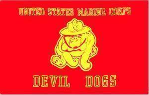 vendor-unknown Flag Marines Devil Dogs Flag 3 X 5 ft. Standard