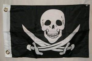 RU Flags By Size Pirate Calico Jack Rackham, With Swords Flag 3 x 5 ft. Standard