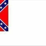 RU Flag Second (2nd) Confederate Flag 12 x 18 inch on Stick