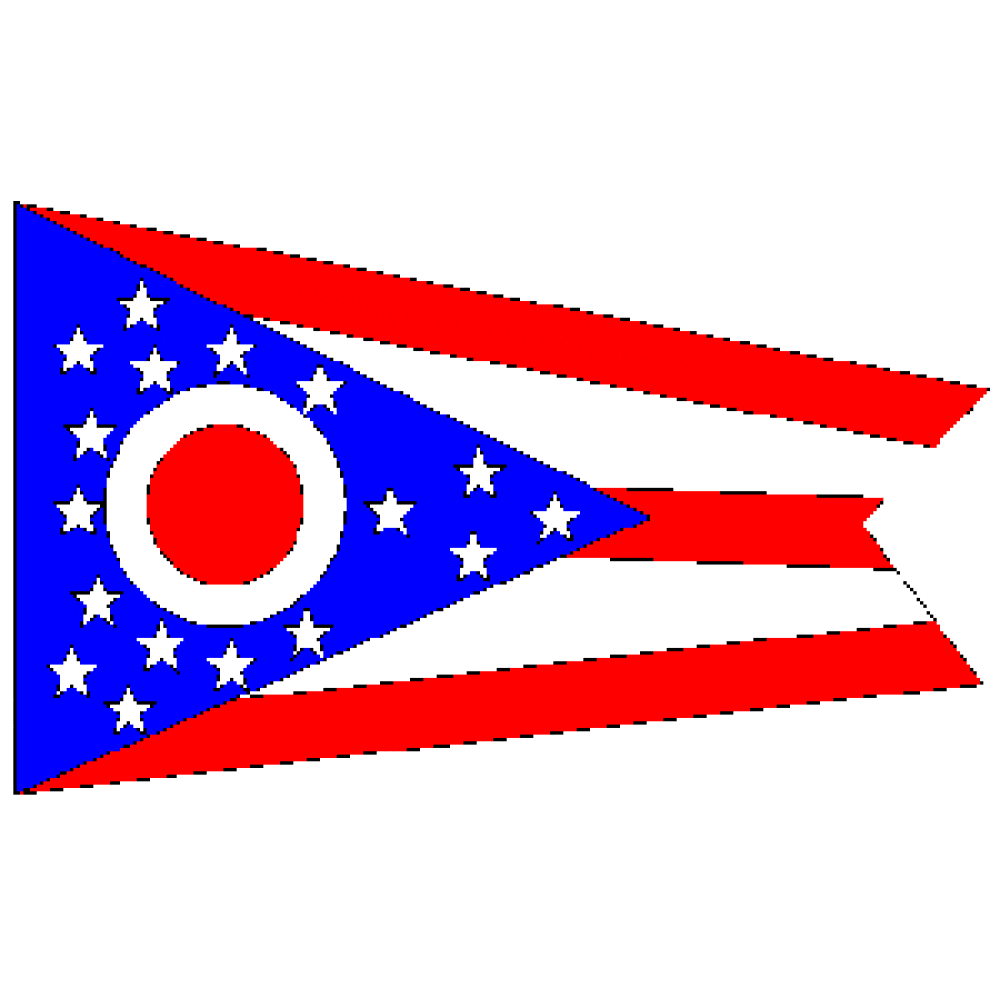 vendor-unknown Flag State of Ohio Flag 3 X 5 ft. Standard