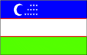 vendor-unknown Flag Uzbekistan Flag 3 X 5 ft. Standard