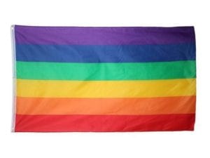 vendor-unknown Flags Rainbow Flag Nylon Embroidered 3 x 5 ft.