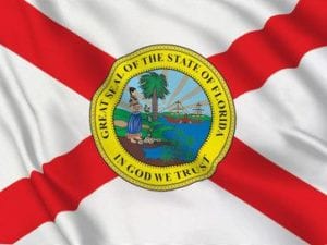 Florida Flag pole sleeve hem All Sizes Nylon Made in USA