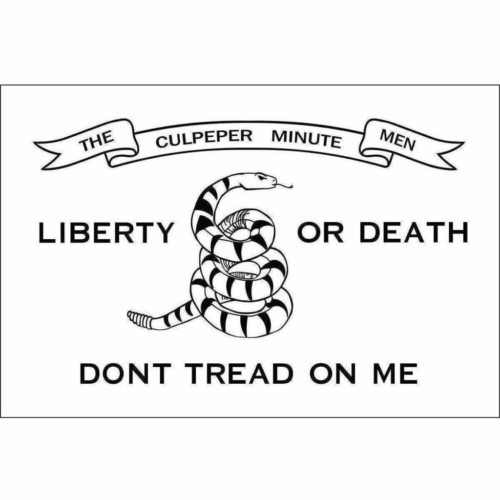 vendor-unknown Gadsden Flags (Don't Tread on Me Flags) Culpeper 3 ft x 5 ft Nylon Dyed Flag (USA MADE)