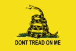 vendor-unknown Gadsden Flags (Don't Tread on Me Flags) Gadsden 6 x 10 Nylon Dyed Flag (USA Made)
