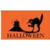 vendor-unknown Halloween & Scary Halloween Cat 3 x 5 Nylon Dyed Flag (USA Made)