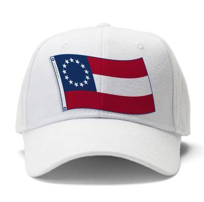 vendor-unknown Hat Confederate 1st National 13 Stars and Bars Cap