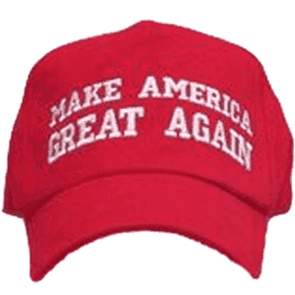 RU Hat MAGA - Make America Great Again Cap (red with white thread)