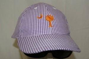 vendor-unknown Hats & Ball Caps Grape Gingham Cap