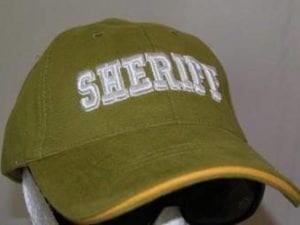vendor-unknown Hats & Ball Caps Green Sheriff Cap