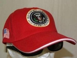 vendor-unknown Hats & Ball Caps Red US President Cap