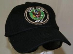 vendor-unknown Hats & Ball Caps United States Army Seal Black Cap