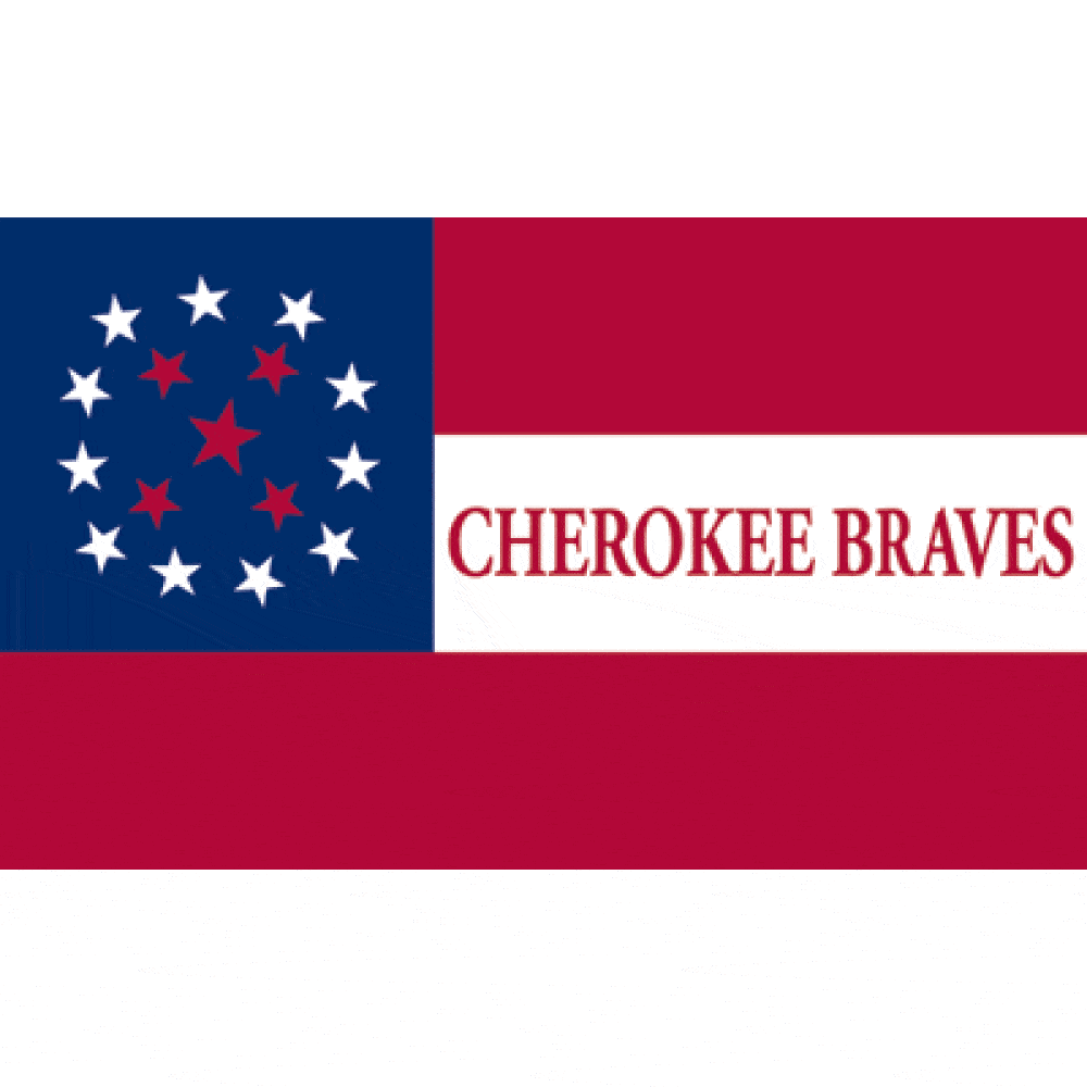 Cherokee Braves Nylon Dyed Flag 3 x 5 ft. (USA Made)