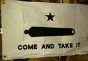 vendor-unknown Historic War Flags Texas Gonzales Cannon Cotton Flag 16 x 24 inch with grommets
