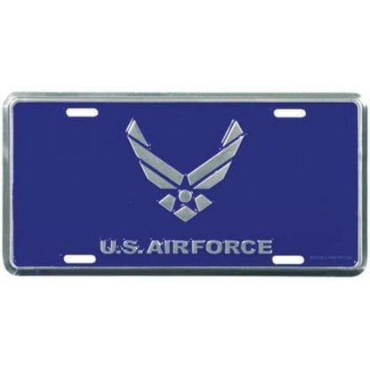 vendor-unknown License Plates and Metal Signs Blue Air Force Logo License Plate