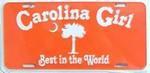 vendor-unknown License Plates and Metal Signs Carolina Girl Orange License Plate