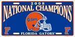 vendor-unknown License Plates and Metal Signs Florida Gators 2008 Championship License Plate
