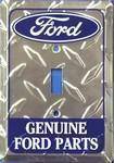 vendor-unknown License Plates and Metal Signs Ford Diamond Genuine Ford Parts Switch Covers (single)