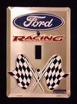 vendor-unknown License Plates and Metal Signs Ford Racing Light Switch Covers (single)