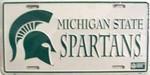 vendor-unknown License Plates and Metal Signs Michigan State Spartans College License Plate