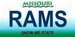 vendor-unknown License Plates and Metal Signs Missouri State Background License Plate - Ram