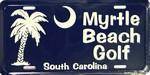 Vendor unknown License Plates and Metal Signs Myrtle Beach Golf License Plate