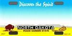 vendor-unknown License Plates and Metal Signs North Dakota State Blank Bike Plates