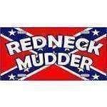 SBR License Plates and Metal Signs Redneck Mudder on Confederate Flag License Plate