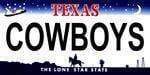 vendor-unknown License Plates and Metal Signs Texas State Background License Plate - Cowboy