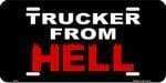 vendor-unknown License Plates and Metal Signs Trucker from HELL License Plate