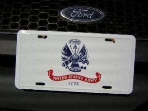 US Army Logo License Plate