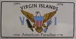 vendor-unknown License Plates and Metal Signs Virgin Islands Flag License Plate