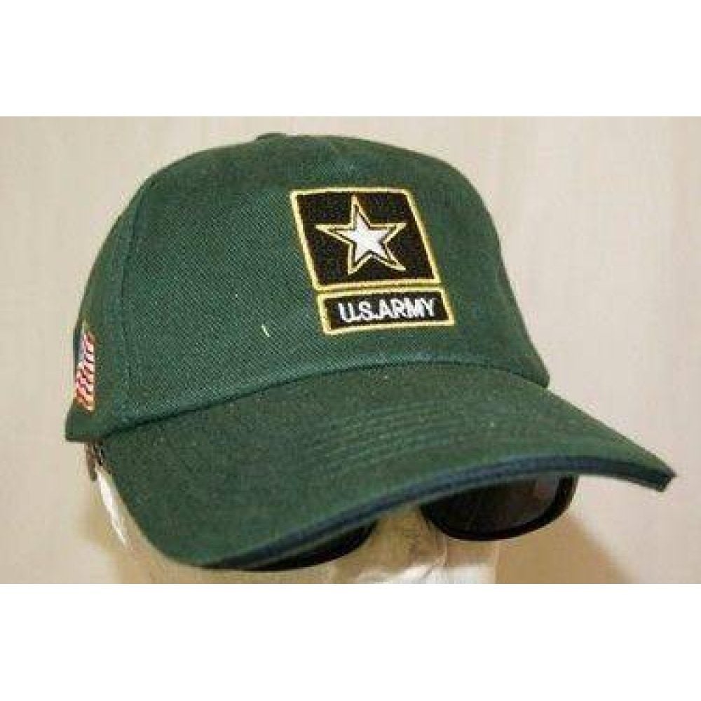 vendor-unknown Military Flags Green United State Army with Star Cap