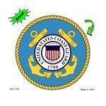 Vendor unknown Military Flags Us Coast Guard Color Decal