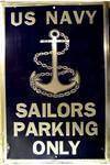 vendor-unknown Military Flags US Navy Sailors Parking Only Sign