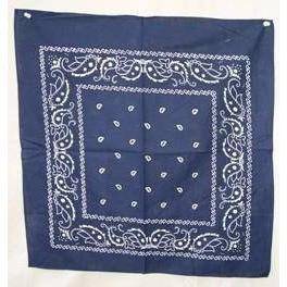 vendor-unknown Other Cool Flag Items Navy Blue Paisley Bandana