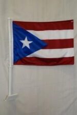 vendor-unknown Other Cool Flag Items Puerto Rico Double Sided Car Flag