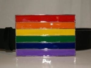 vendor-unknown Other Cool Flag Items Rainbow Belt Buckle