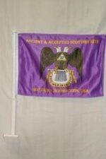 Vendor unknown Other Cool Flag Items Scottish Rite Double Sided Car Flag