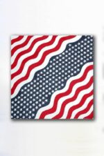 vendor-unknown Other Cool Flag Items Wavy USA Bandana
