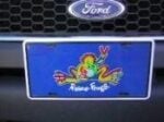 vendor-unknown Peace Flags Peace Frogs License Plate
