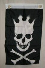 RU Pirate Flags (Jolly Roger Flags) Pirate Crown 12 x 18 inch with grommets Flag